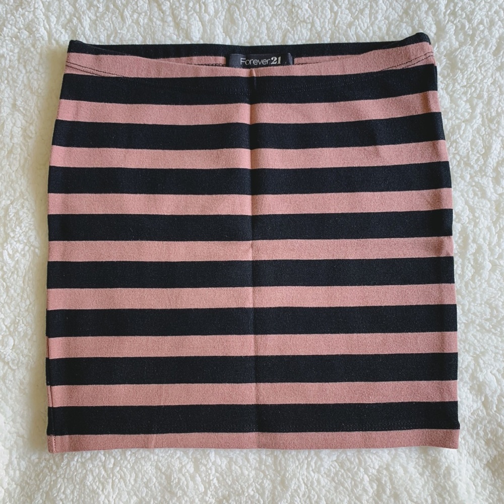 Forever 21 Striped Mini Skirt